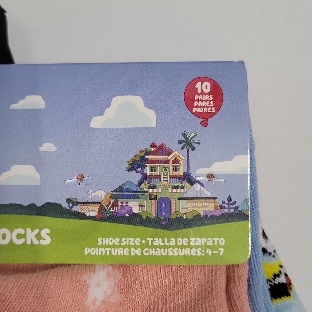 Bluey Quarter Socks Set